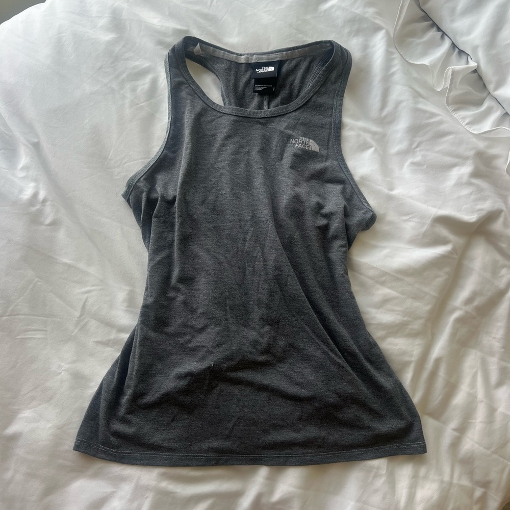 North Face Gray Athletic Tank, Size S, Like New